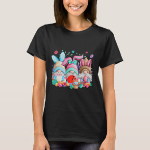 Happy Easter Eggs Bunny Gnomes Bowling Lover Easte T-Shirt