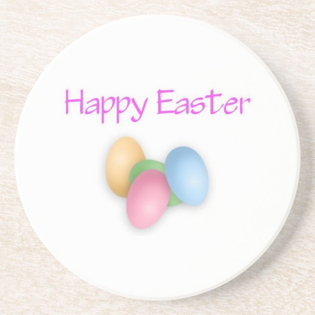 Happy Easter Eggs Coaster (Front)