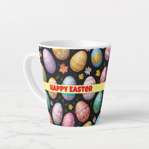 Happy Easter Eggs Collection Latte Mug