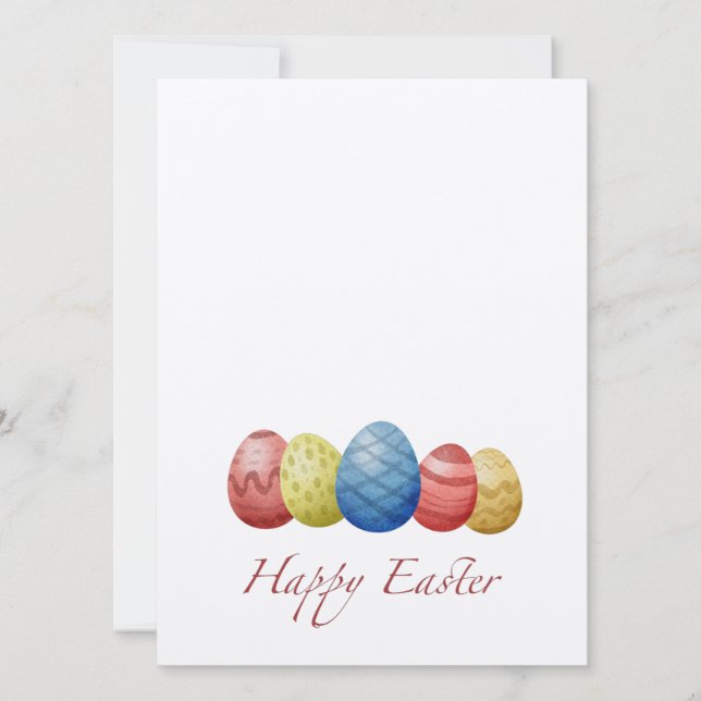Happy Easter eggs   Holiday Card (Front)