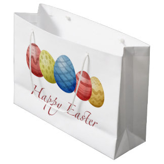 Happy Easter eggs Large Gift Bag