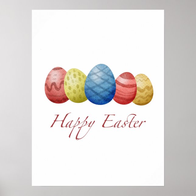 Happy Easter eggs Poster (Front)