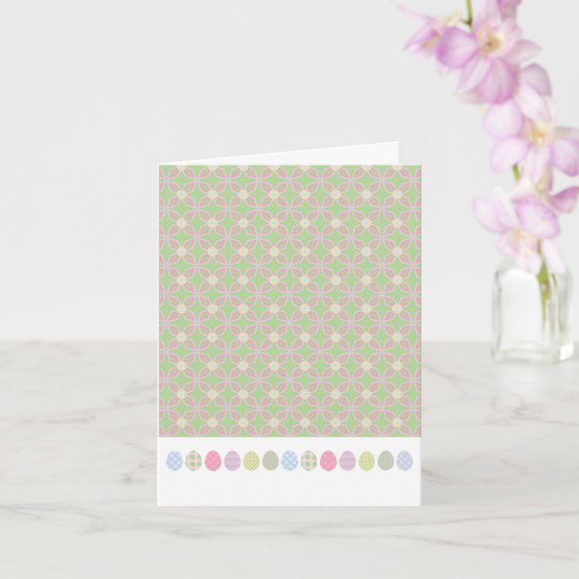 HAPPY EASTER Eggs Spring Pastels Sweet Card (Orchid)