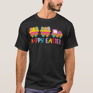 Happy Easter Eggs Train Gift T-Shirt