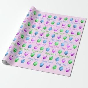 Happy Easter Eggs Wrapping Paper
