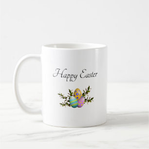 Happy Easter Elegant Decorated Eggs  Coffee Mug
