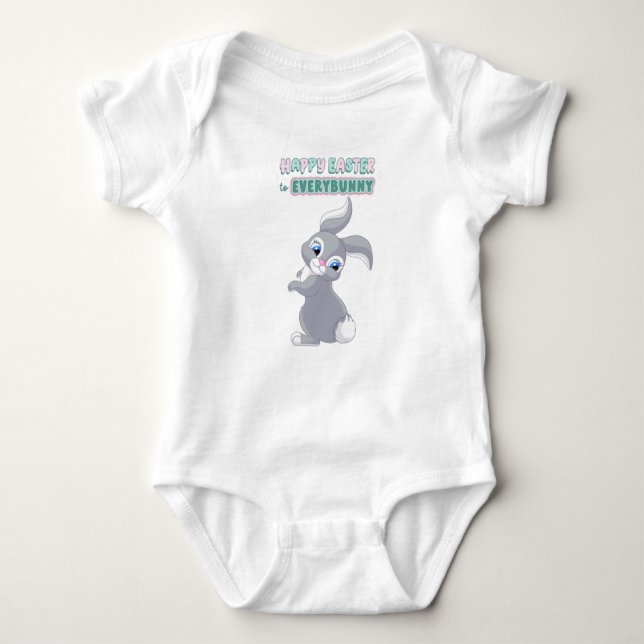  Happy Easter EveryBunny Baby Bodysuit (Front)