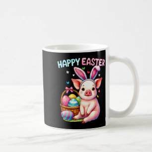 Happy easter farm animal pig lovers bunny womenHap Coffee Mug
