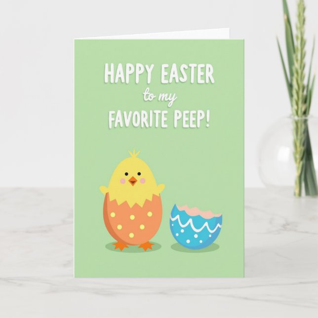 Happy Easter Favorite Bird Card (Front)