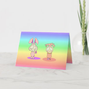 Happy Easter feat Lil Ralphie & Alice Holiday Card