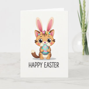 Happy Easter Feline Friend Card