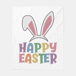 Happy Easter Fleece Blanket