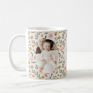 Happy Easter Floral Photo Mug Spring Gift