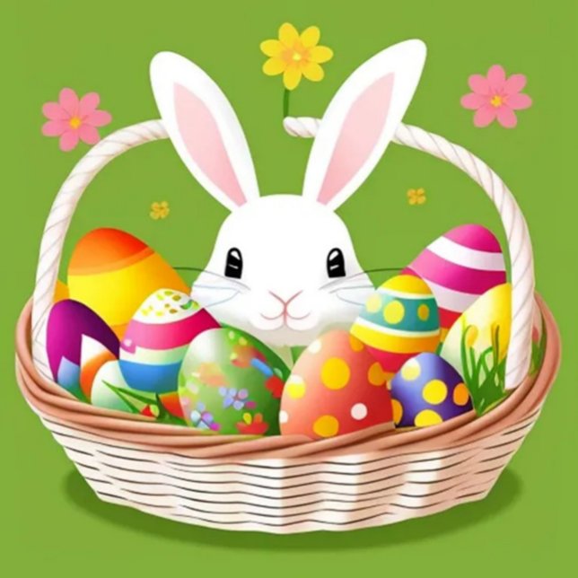 Happy Easter  Foil Holiday Postcard (Creator Uploaded)