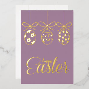 Happy Easter Foil Luxury Decoration Stylish