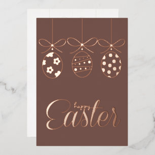 Happy Easter Foil Luxury Decoration Stylish