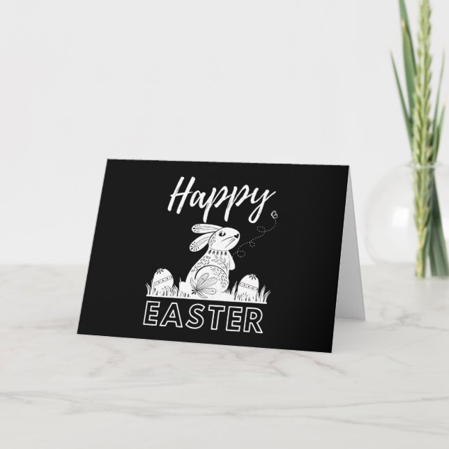 Happy Easter Folded Card (Front)