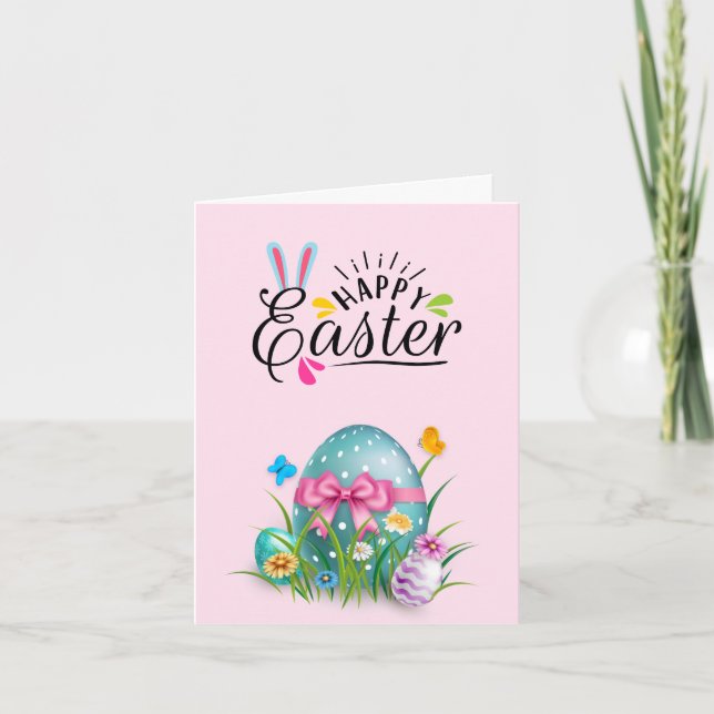 Happy Easter Folded Invitation (Front)
