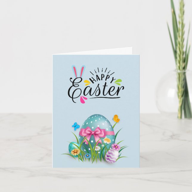 Happy Easter Folded Invitation (Front)