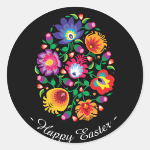 😍 Happy Easter (folklore)  customisable  Classic Round Sticker
