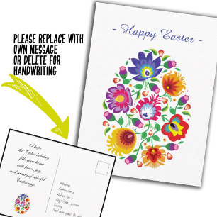 😍 Happy Easter (folklore) customisable Postcard