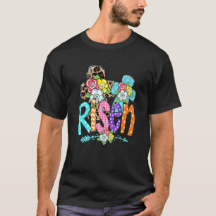 Happy Easter For Christian Girls Mum He Is Risen L T-Shirt