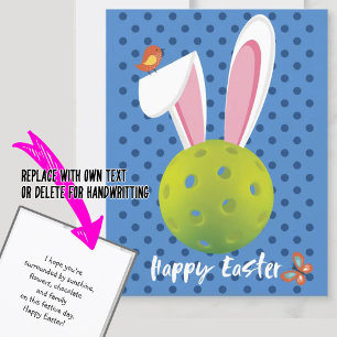 🐰Happy Easter for Pickleballer, cute blue