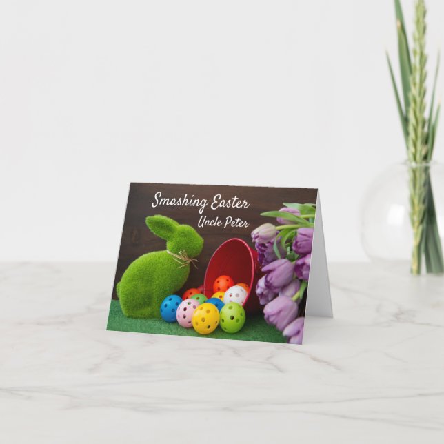 Happy Easter for Pickleballer, lovely  Card (Front)