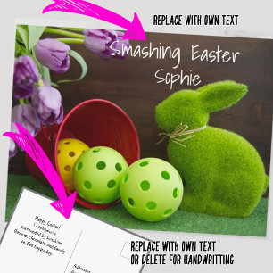 Happy Easter for Pickleballer, lovely Postcard