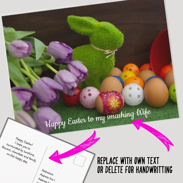 Happy Easter for Pickleballer, lovely Postcard (Creator Uploaded)