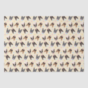 Happy Easter French Bulldogs Tissue Paper