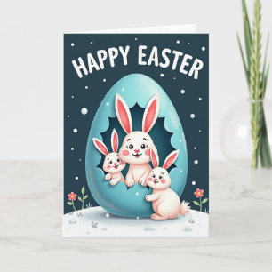 Happy Easter Friends Cute Card