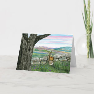 Happy Easter from across the Miles Rabbit Bihrle Holiday Card