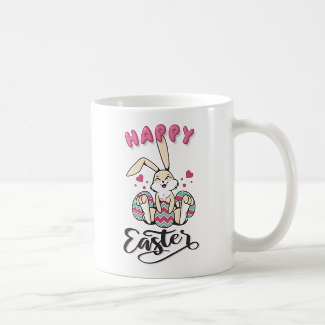 Happy Easter from lovely Easter Bunny Coffee Mug (Right)