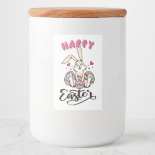 Happy Easter from lovely Easter Bunny Food Label
