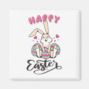Happy Easter from lovely Easter Bunny Magnet