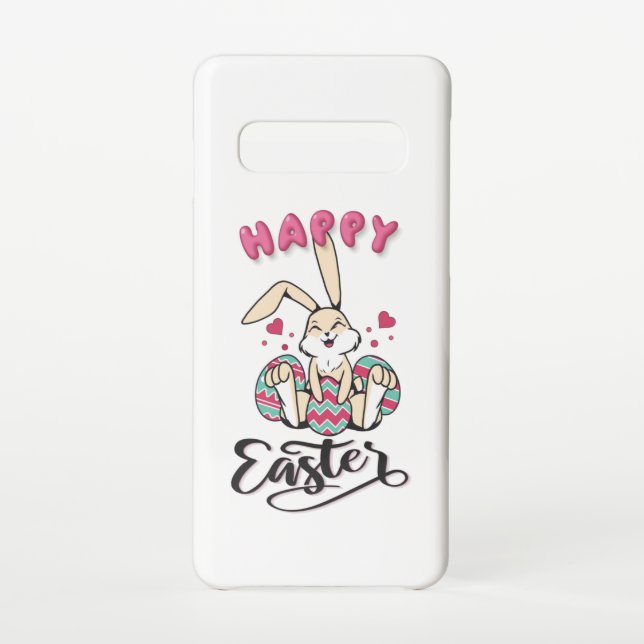 Happy Easter from lovely Easter Bunny Samsung Galaxy Case (Back)