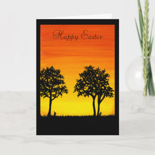 Happy Easter From our Neck of the Woods by Bihrle Holiday Card