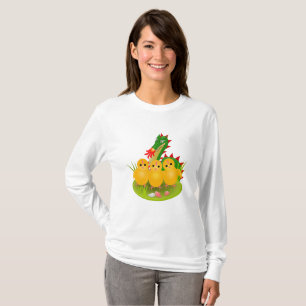 Happy Easter from three chicks and Dragon of Mons T-Shirt