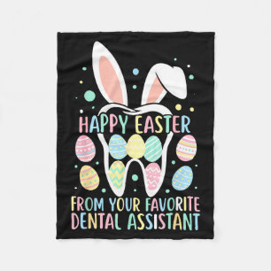 Happy Easter From Your Favorite Dental Istant Funn Fleece Blanket