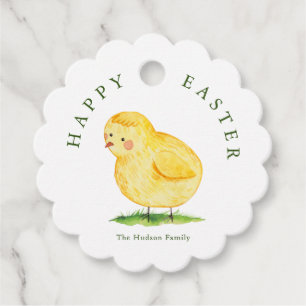 Happy Easter Fun & Festive Chick Favour Tags