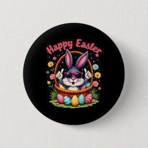 Happy Easter Funny 4_20 Day Easter Bunny Rabbit Me 6 Cm Round Badge