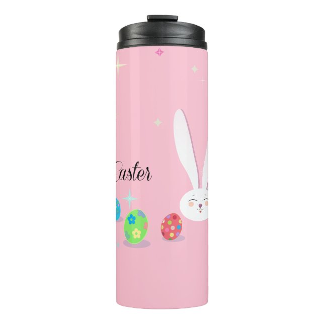 Happy Easter Funny Bunny Thermal Tumbler (Front)
