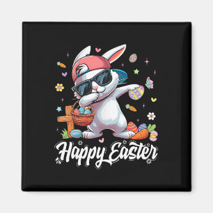 Happy Easter Funny Dabbing Bunny Rabbit Easter Day Magnet