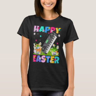 Happy Easter Funny Floral Synthesizer Easter Sunda T-Shirt