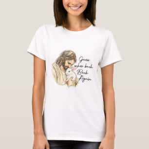 Happy Easter Funny Guess Who's Ck Jesus Bunny Men T-Shirt