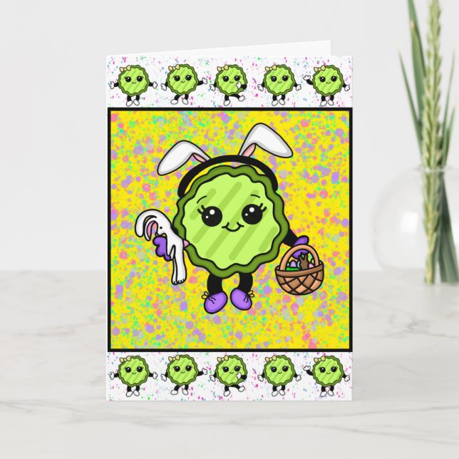 Happy Easter | Funny Holiday Pickle  Card (Front)