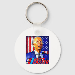Happy Easter Funny Joe Biden 4th Of July Men Women Key Ring