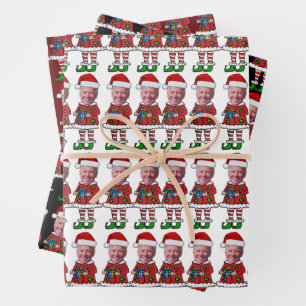 Happy Easter Funny Joe Biden Elf Christmas Wrapping Paper Sheet