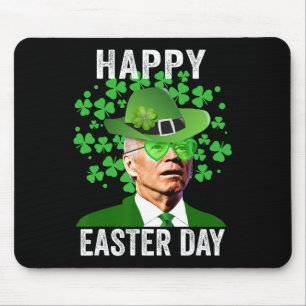Happy Easter Funny Joe Biden Heart Gles St Patrick Mouse Pad